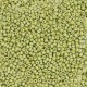 Miyuki rocailles Perlen 15/0 - Opaque glazed frosted rainbow olive green 15-4697